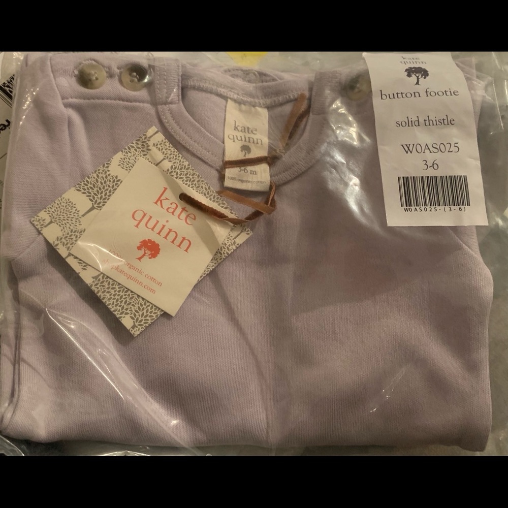 Kate Quinn Button Footie